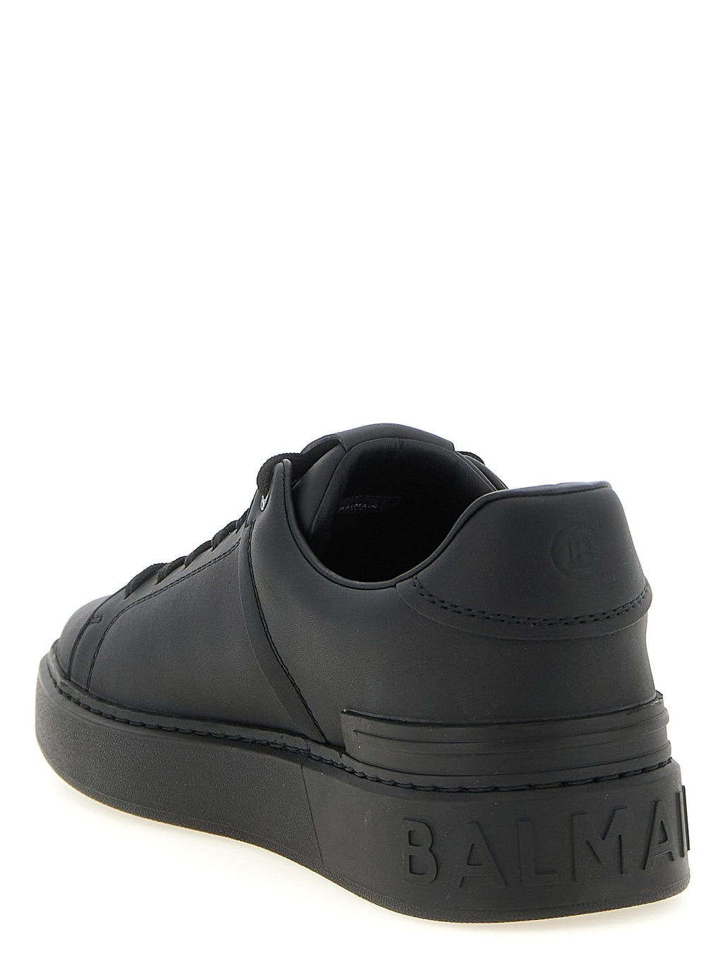 Black Calfskin Low Top Sneakers
