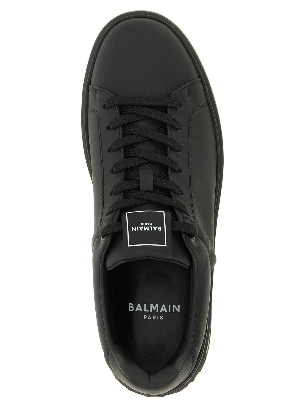 Black Calfskin Low Top Sneakers