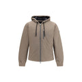 Beige Nylon Full-Length Jacket