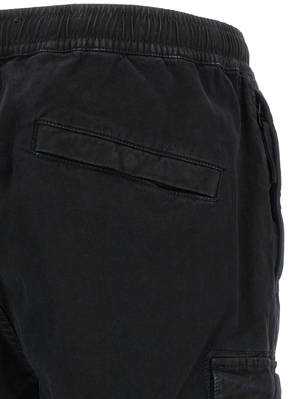 Black Cotton Cargo Pants