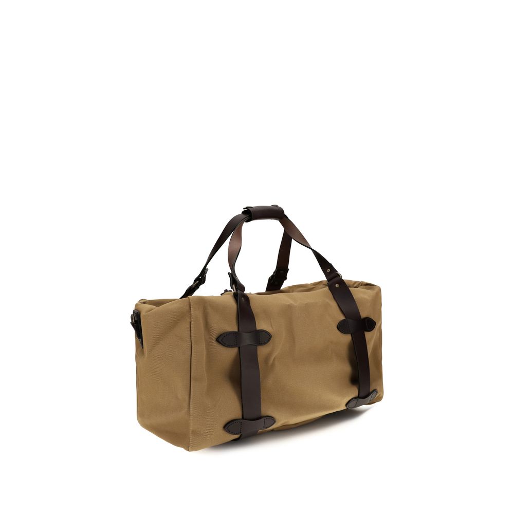 Beige Cotton Shoulder Bag