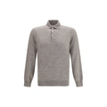 Gray Cashmere Polo Shirt