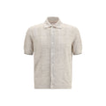 Beige Cotton Polo Shirt