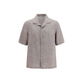 Gray Linen Shortsleeve Shirt