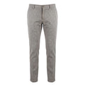 Brown Flax Men Trousers