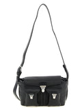 Black Calfskin Crossbody Bag