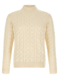 White Virgin Wool Cardigan