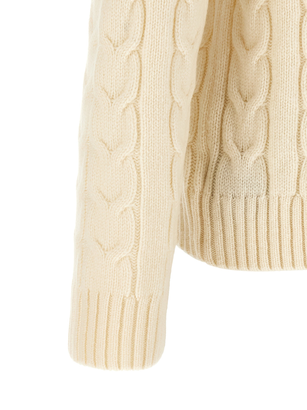 White Virgin Wool Cardigan