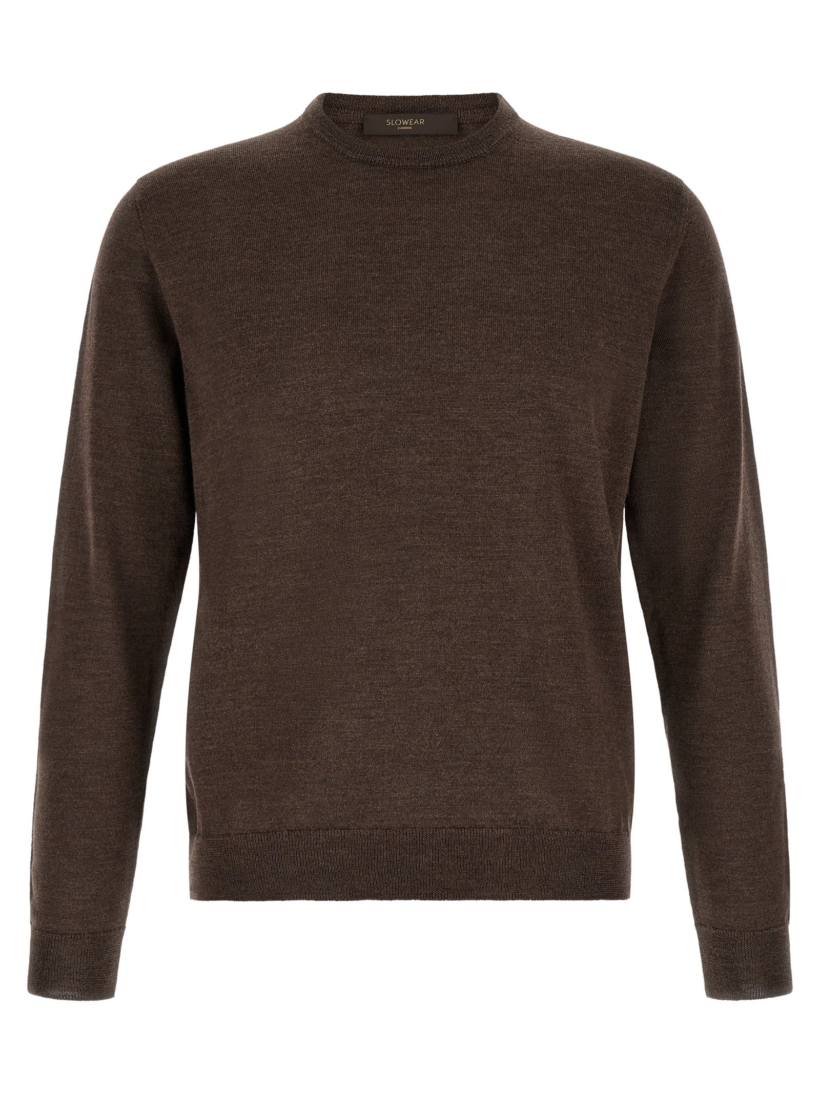 Brown Virgin Wool Cardigan