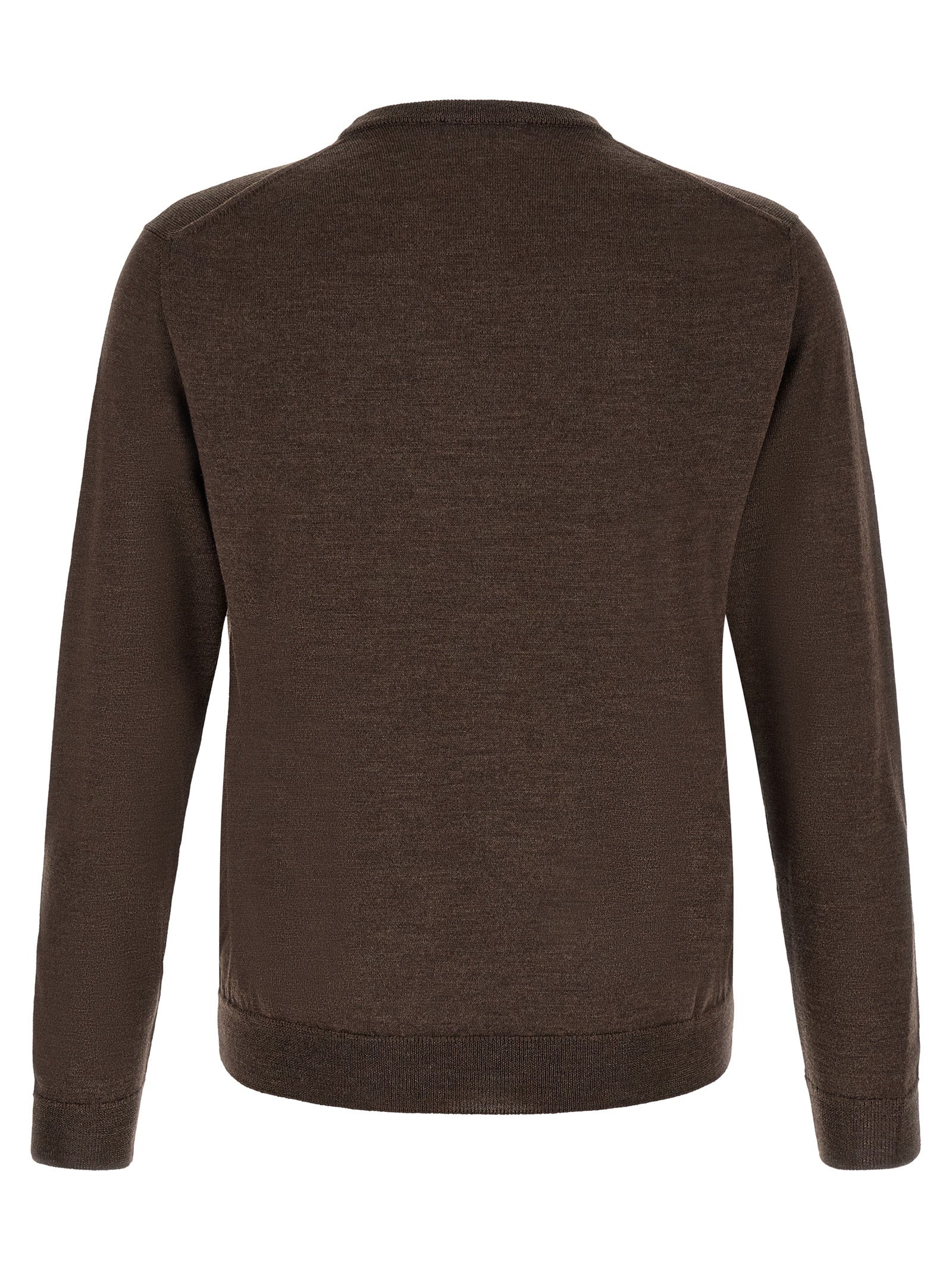 Brown Virgin Wool Cardigan