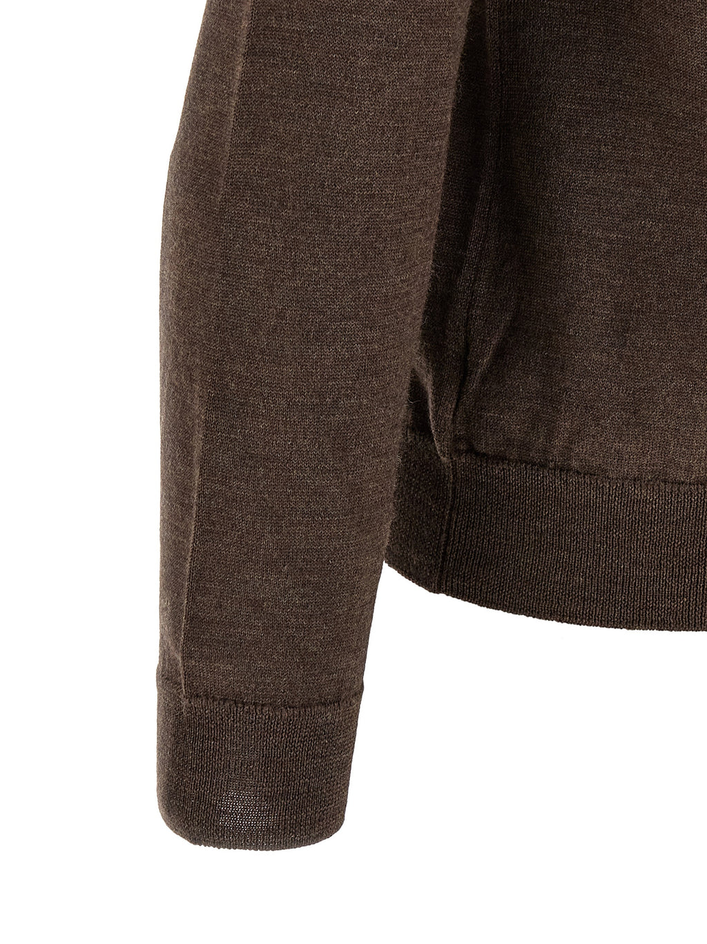 Brown Virgin Wool Cardigan
