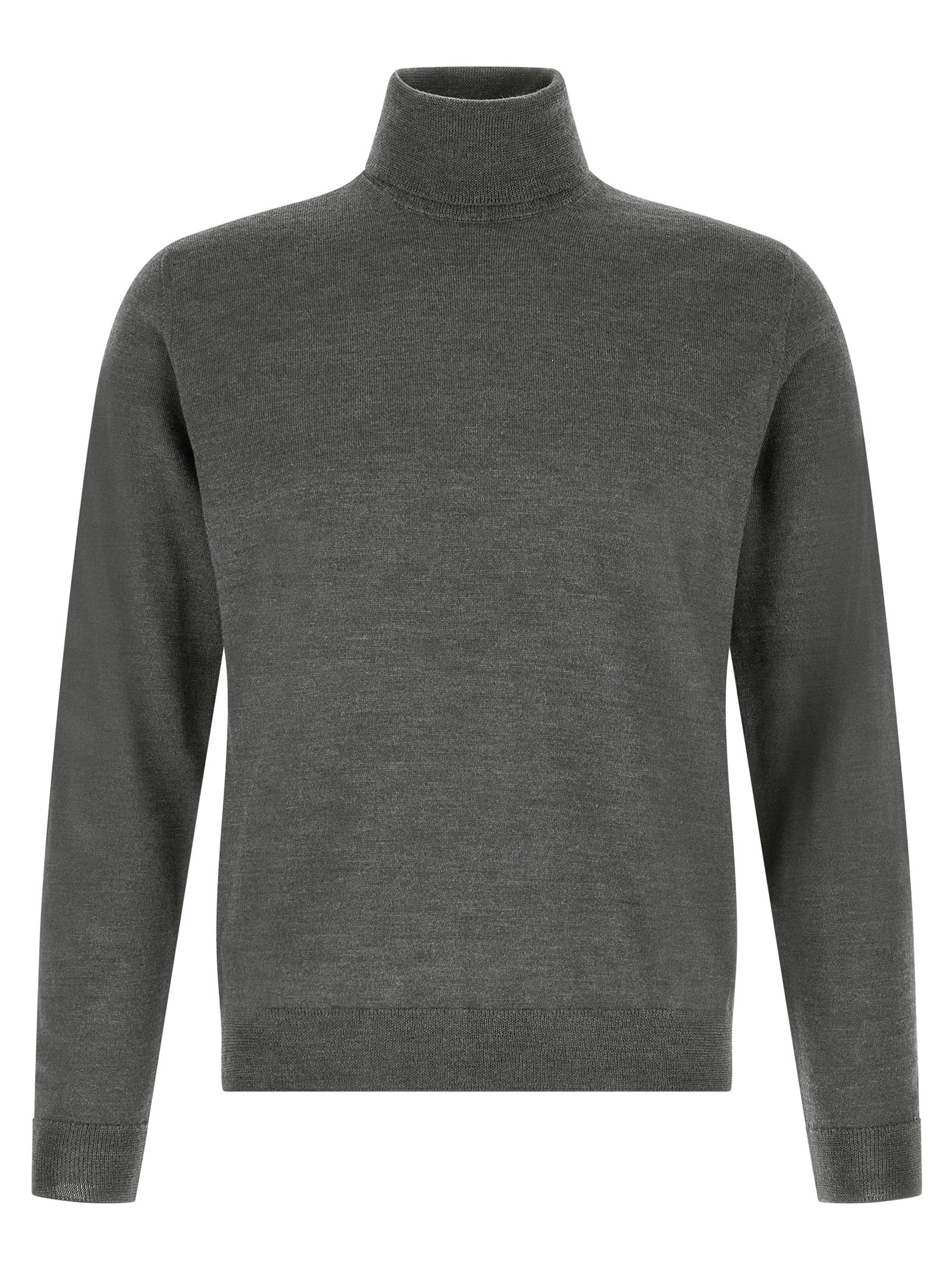 Gray Virgin Wool Cardigan