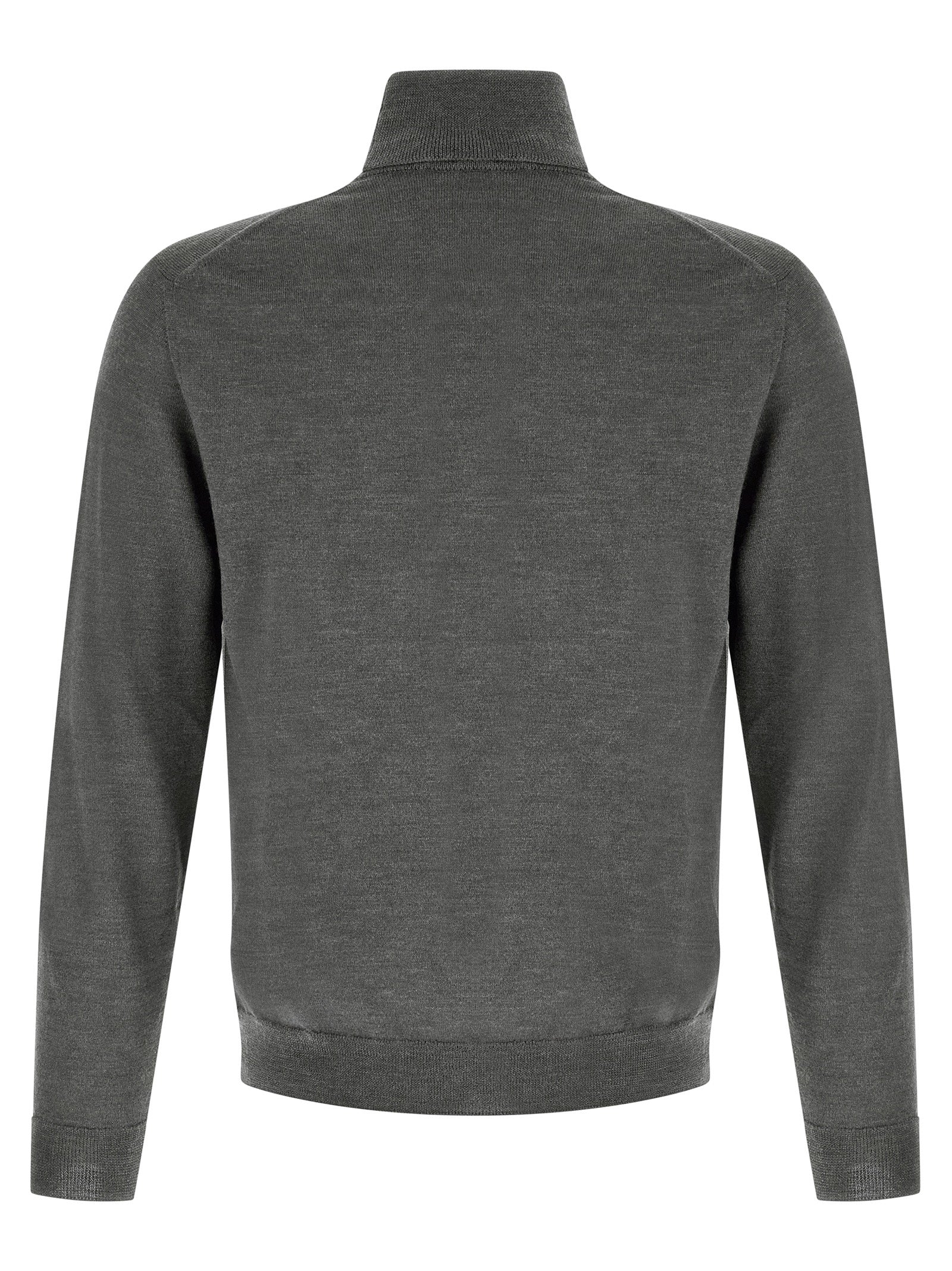 Gray Virgin Wool Cardigan
