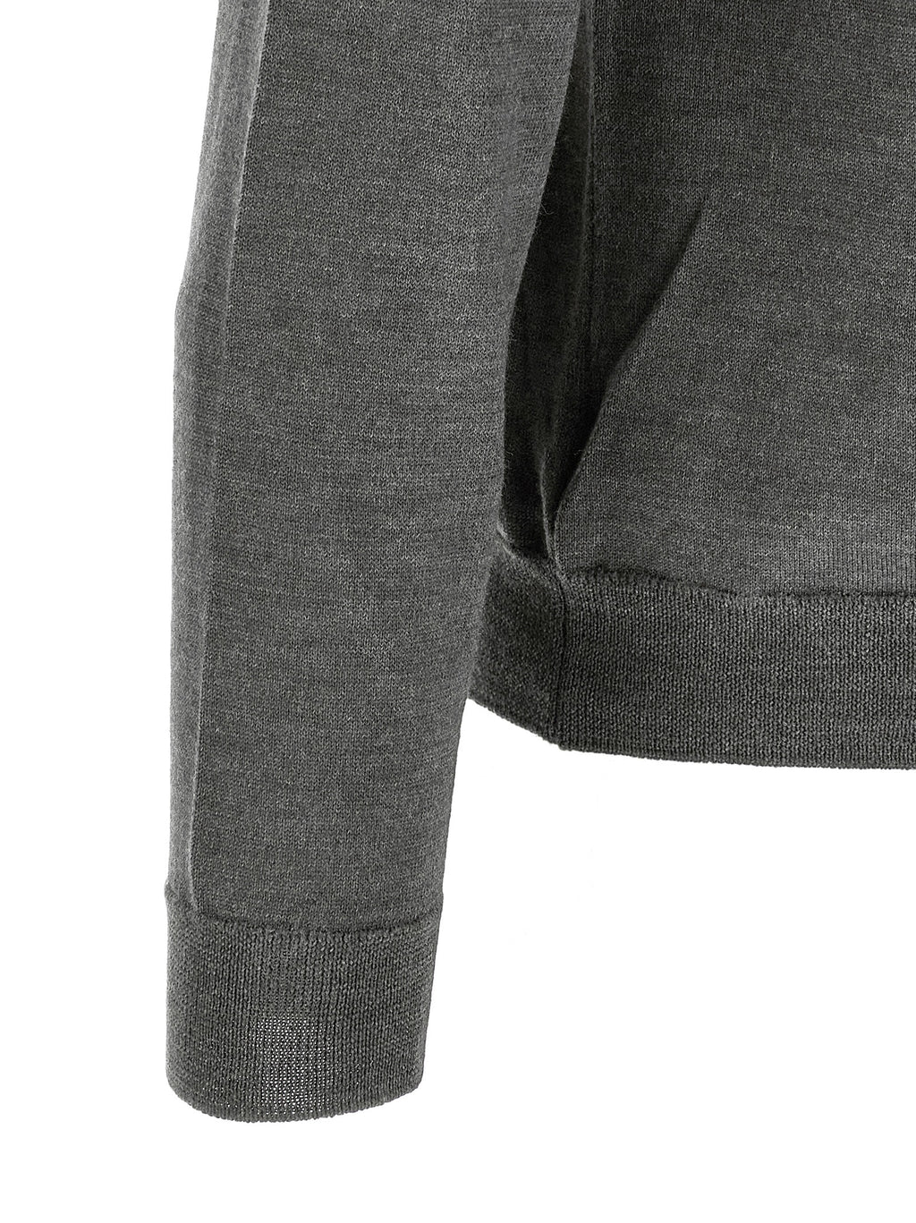 Gray Virgin Wool Cardigan