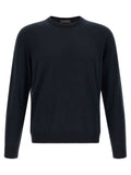 Blue Virgin Wool Cardigan