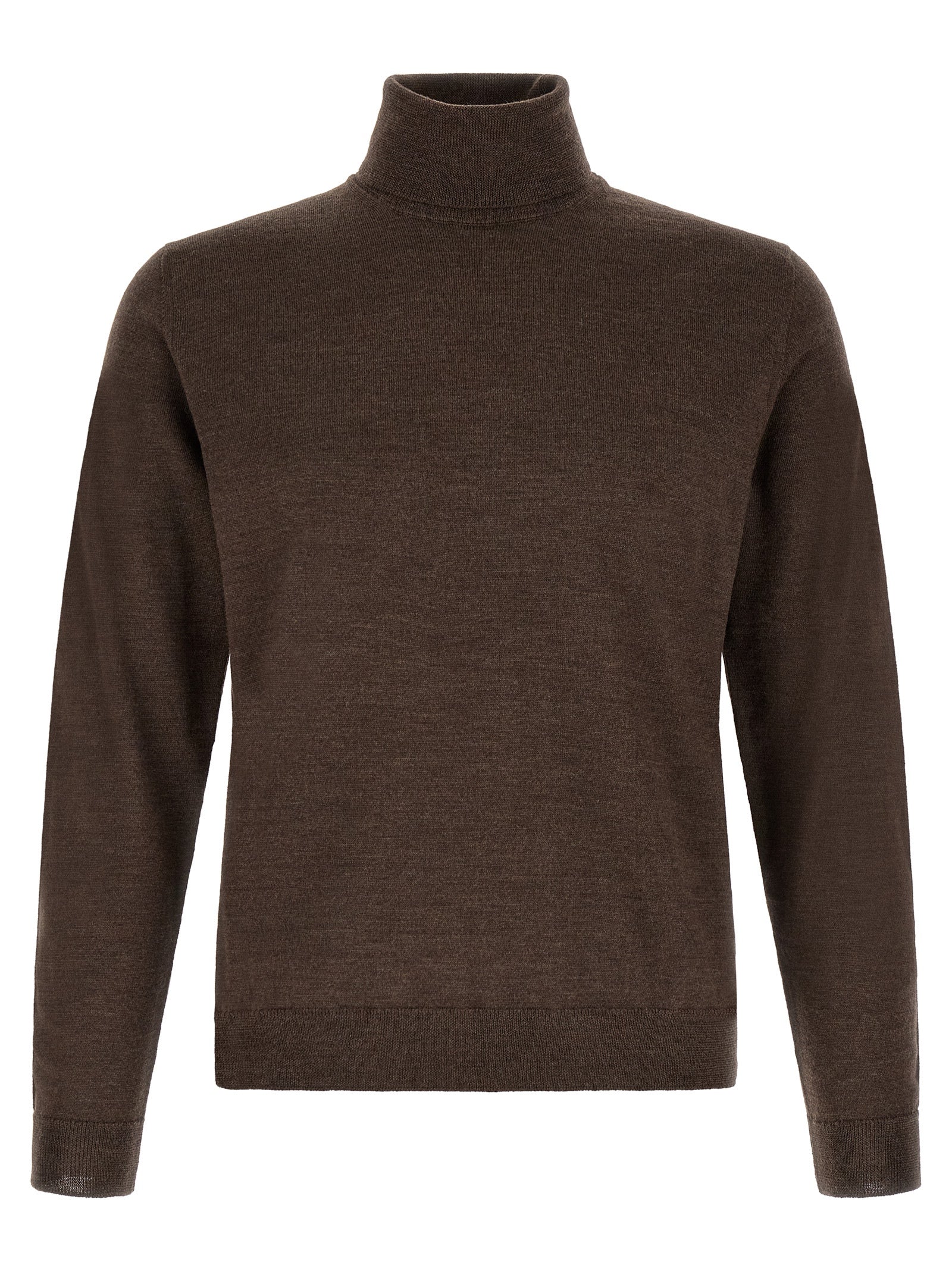 Brown Virgin Wool Cardigan