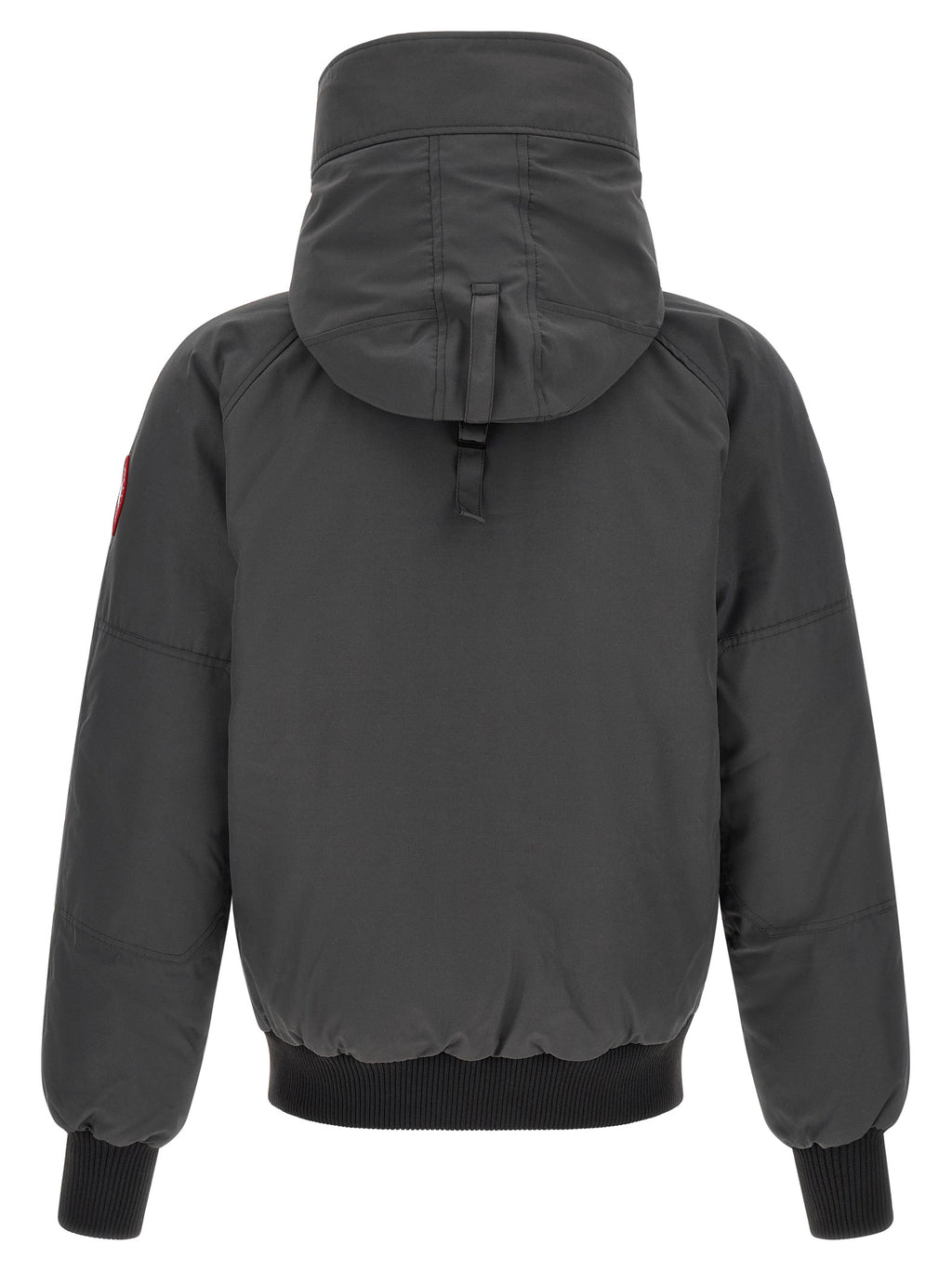 Gray Polyester Bomber