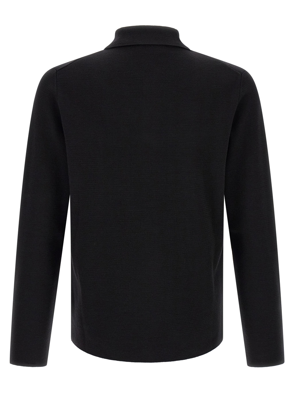 Black Virgin Wool Cardigan