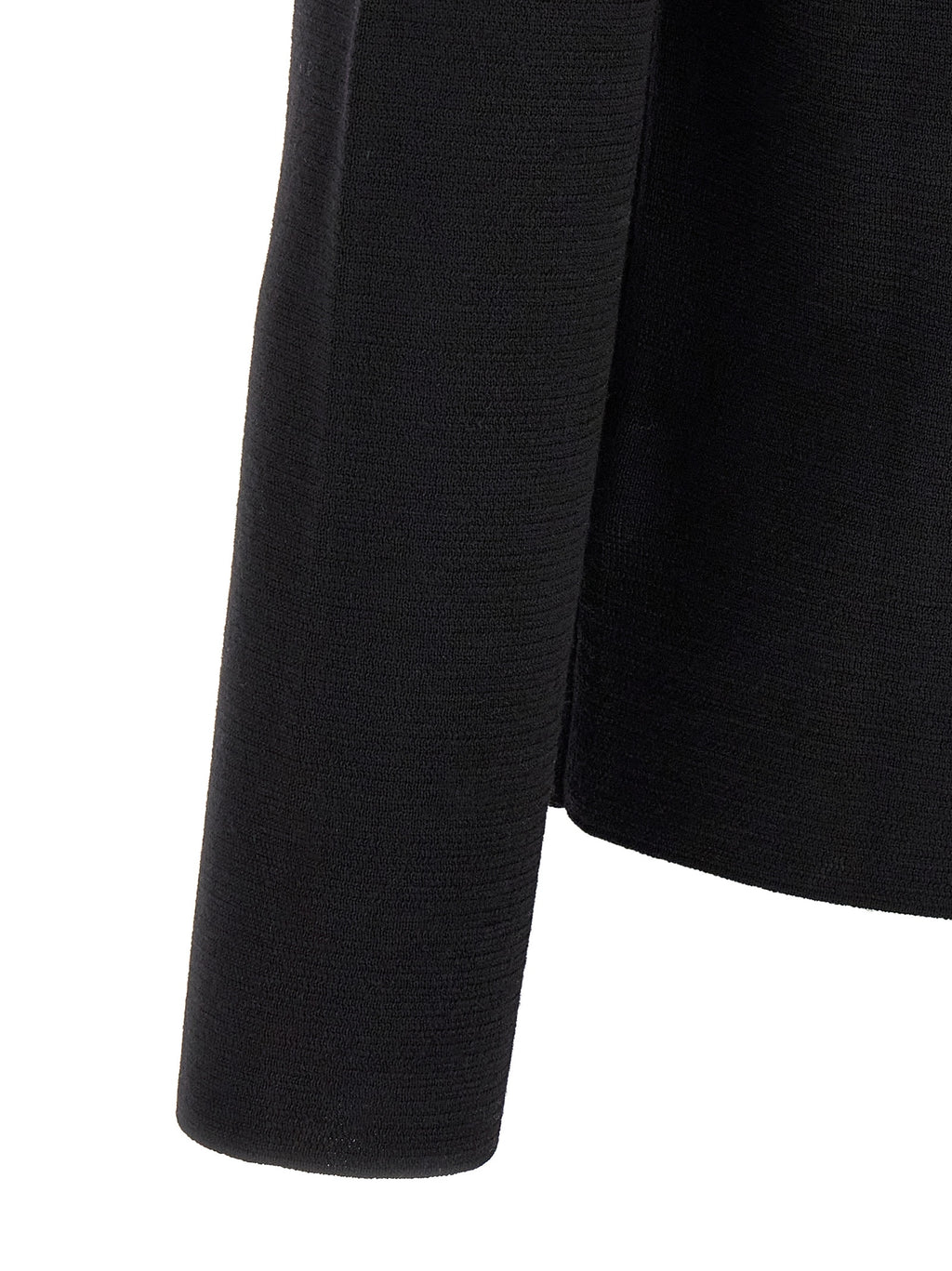 Black Virgin Wool Cardigan