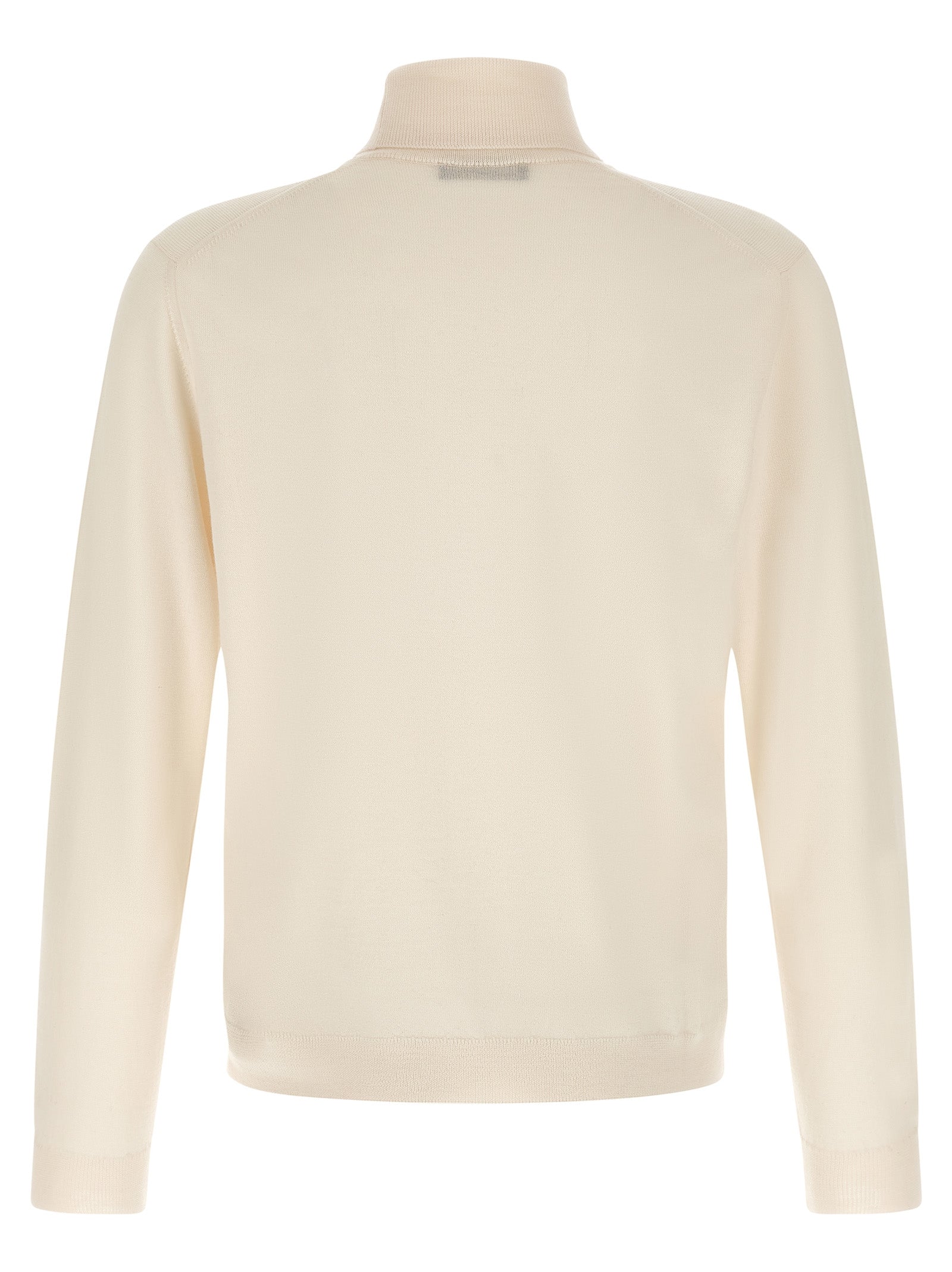 White Virgin Wool Cardigan