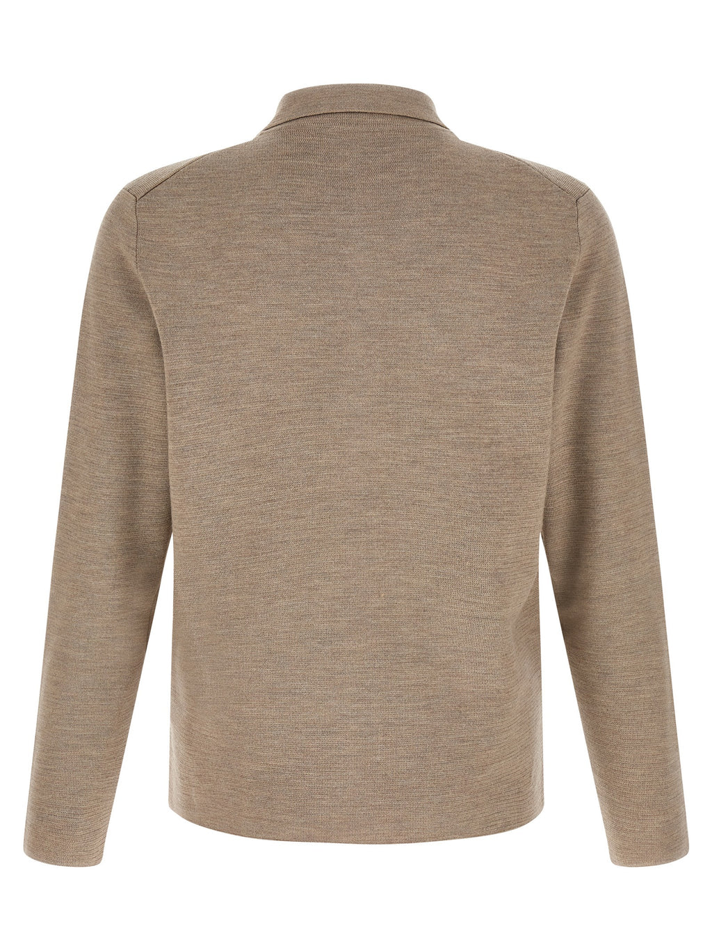 Beige Virgin Wool Cardigan