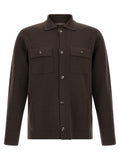 Brown Virgin Wool Cardigan