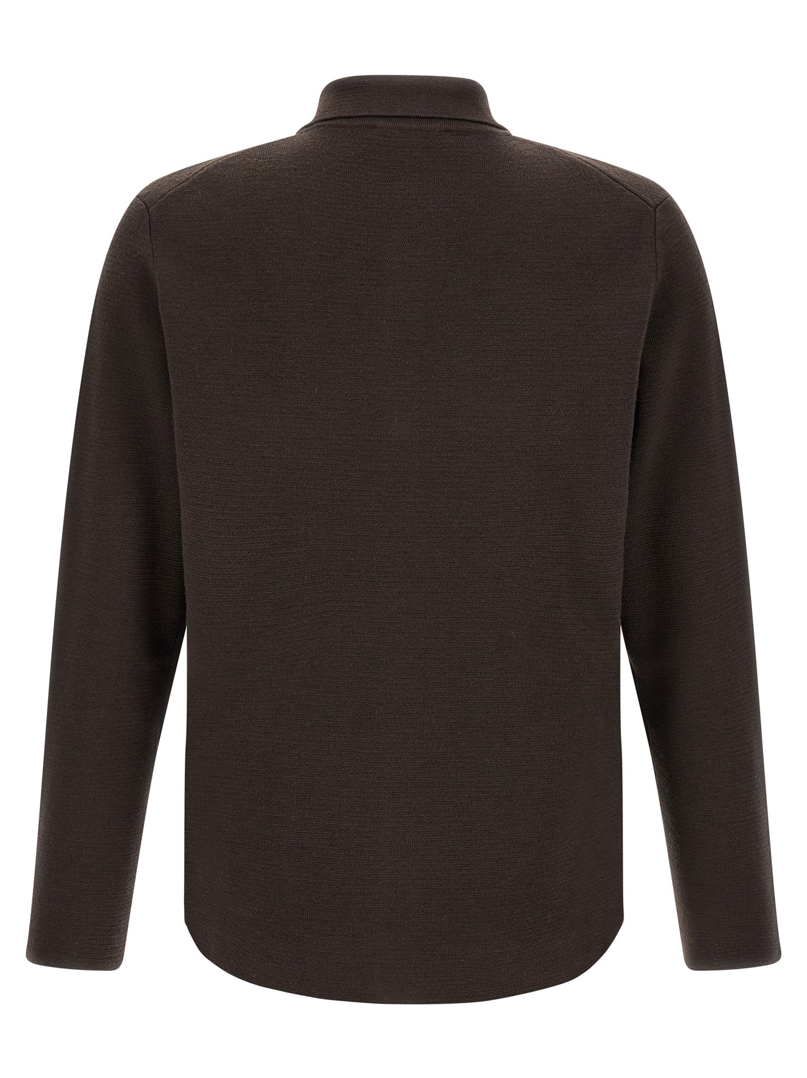 Brown Virgin Wool Cardigan