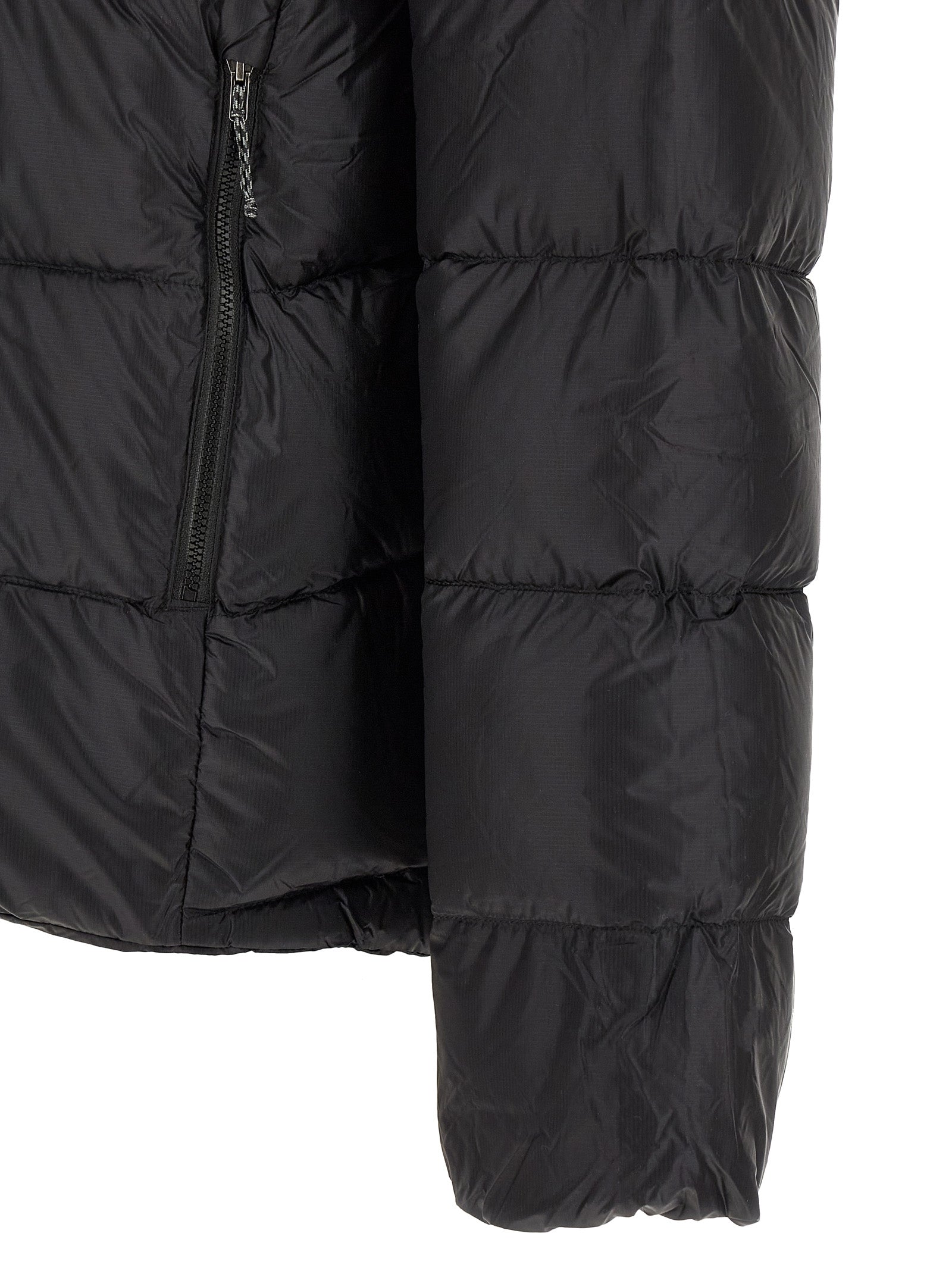 Black Nylon Full-Length Jacket