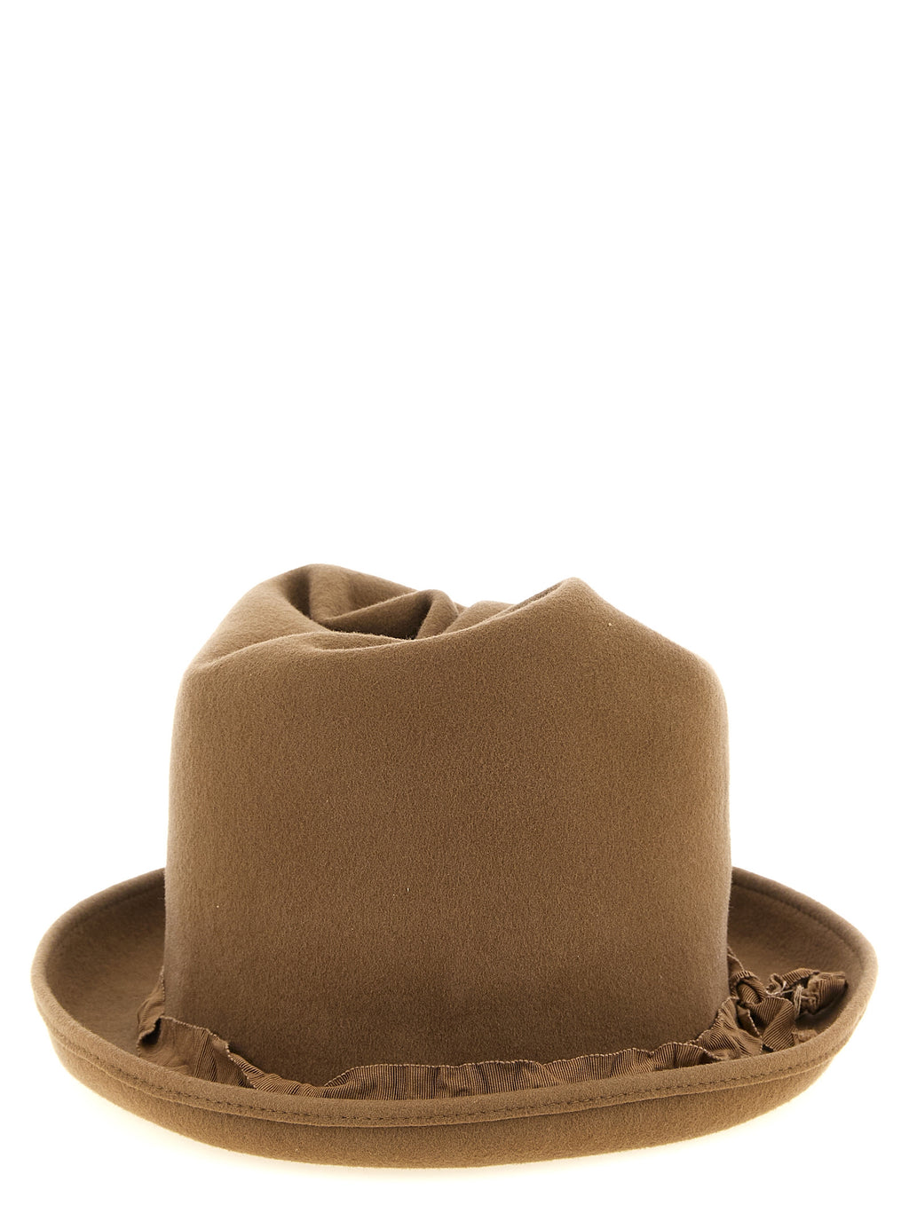 Beige Wool Fedora