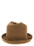 Beige Wool Fedora