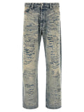 Blue Cotton Relaxed Fit Jeans