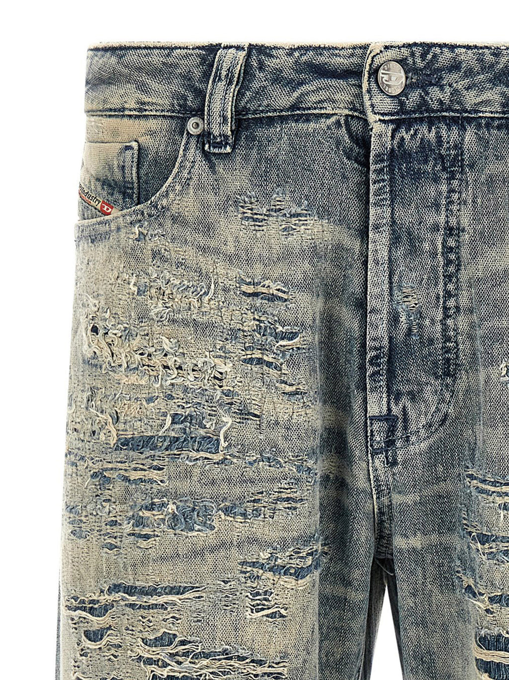 Blue Cotton Relaxed Fit Jeans