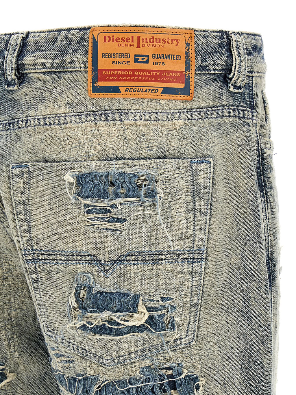 Blue Cotton Relaxed Fit Jeans