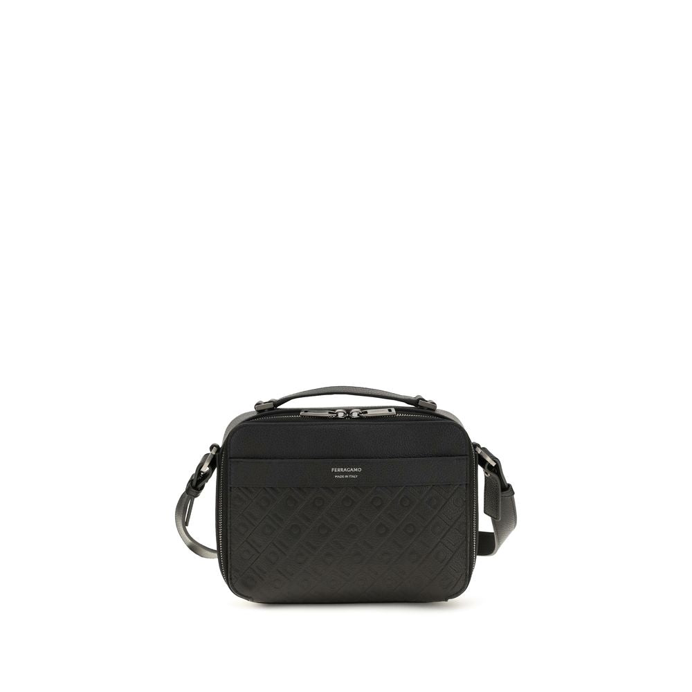 Black Calf Leather Bos Taurus Shoulder Bag