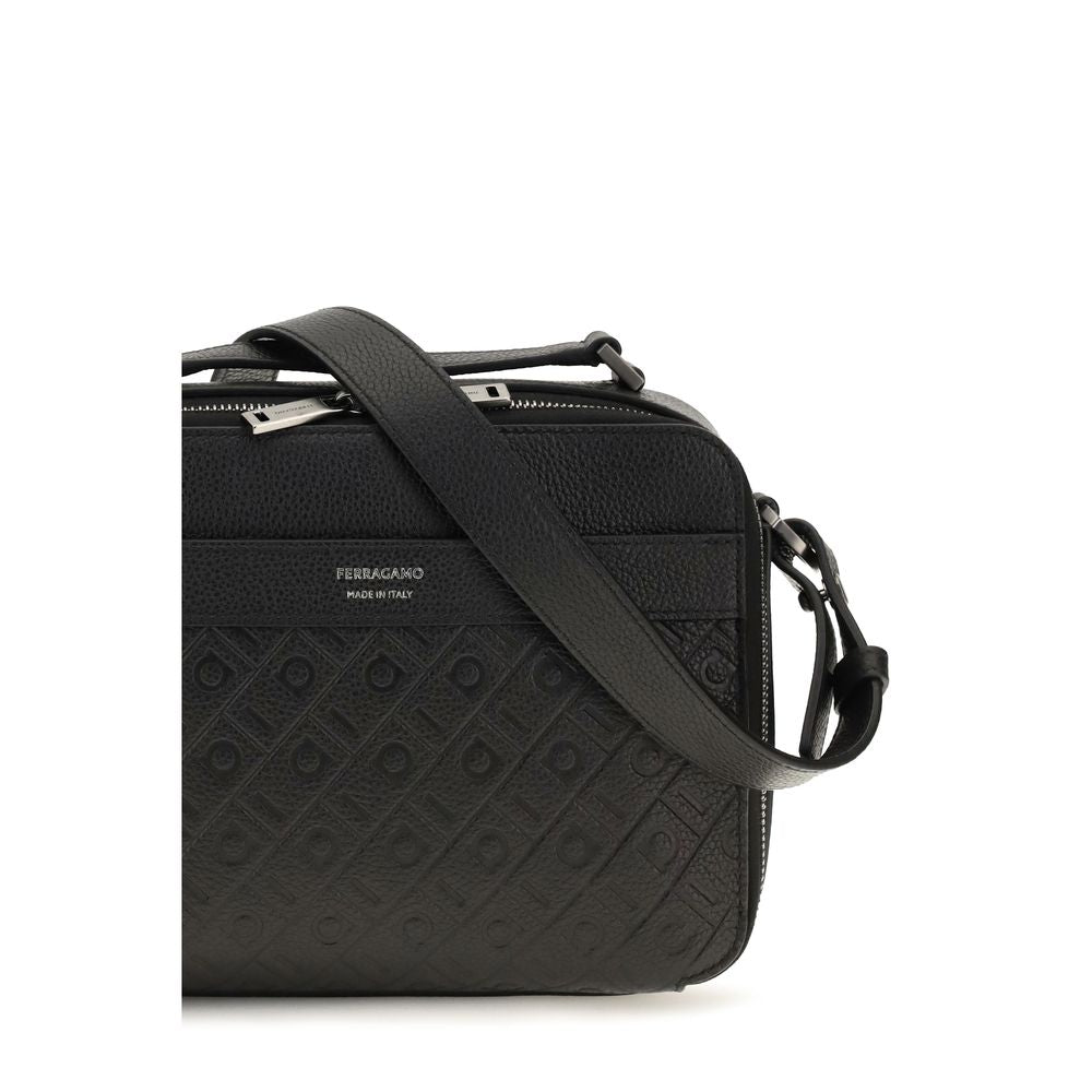 Black Calf Leather Bos Taurus Shoulder Bag