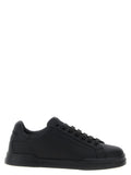 Black Calfskin Low Top Sneakers