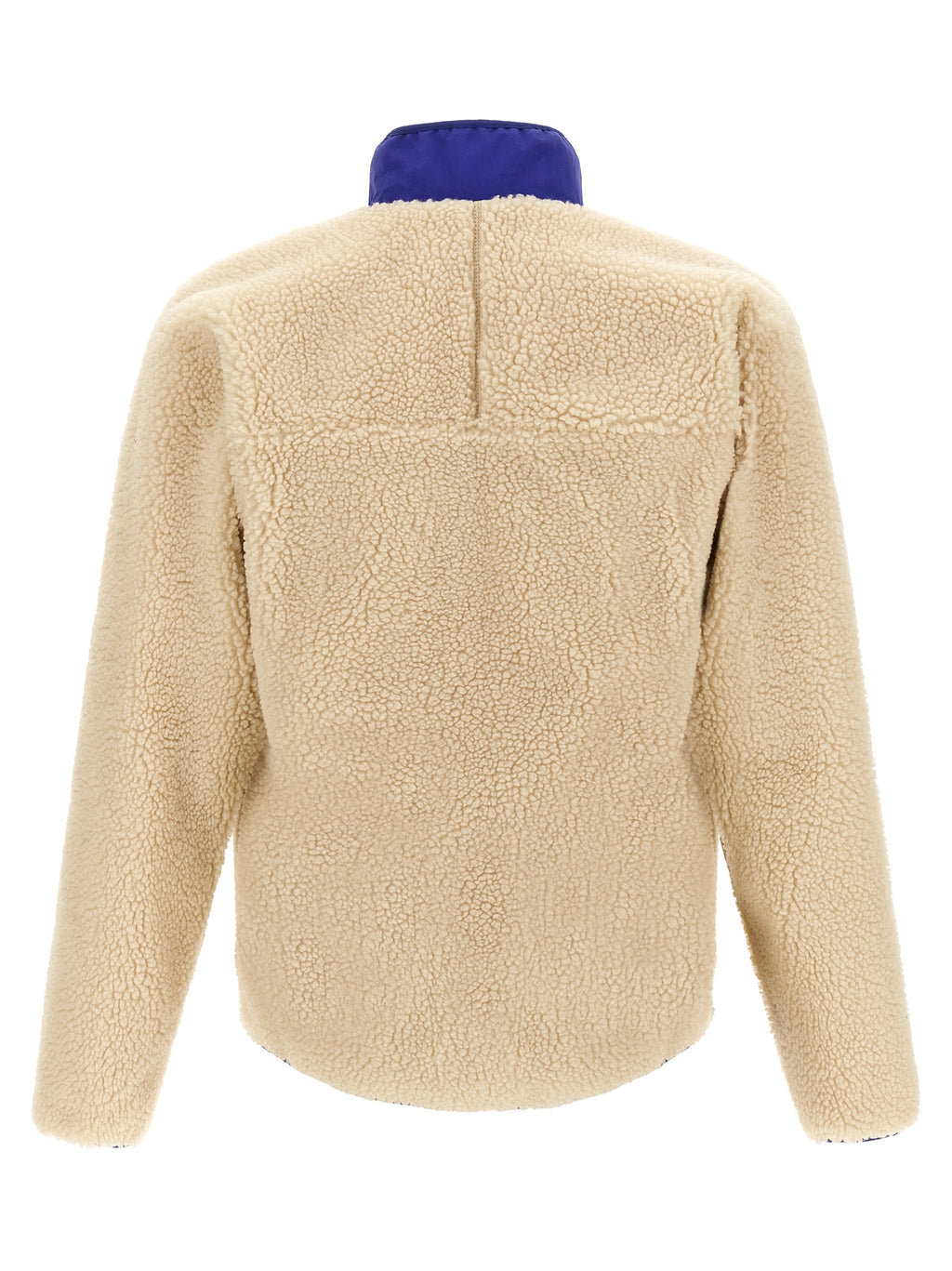 Beige Polyester Full-Length Jacket