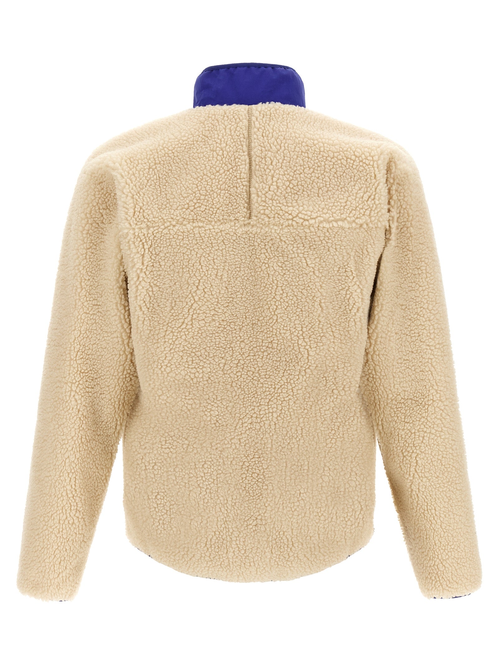 Beige Polyester Full-Length Jacket