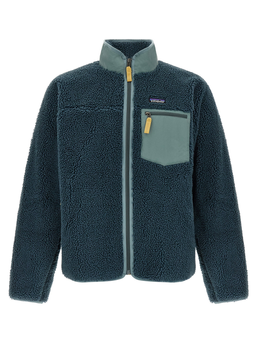 Blue Polyester Shell Jacket