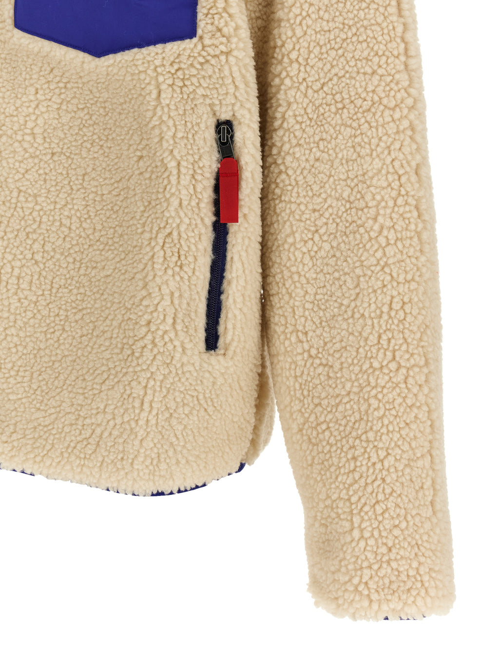 Beige Polyester Full-Length Jacket