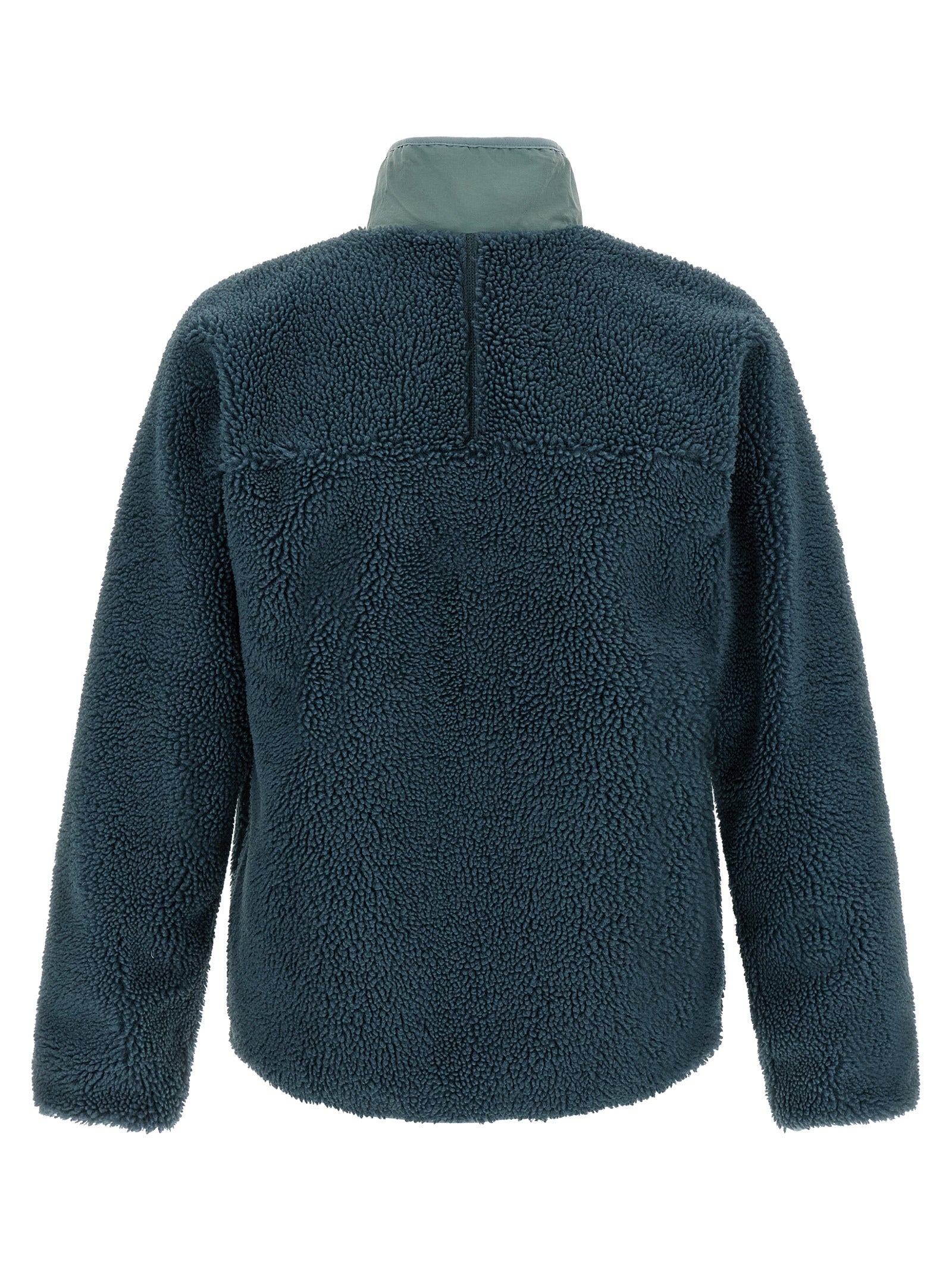 Blue Polyester Shell Jacket