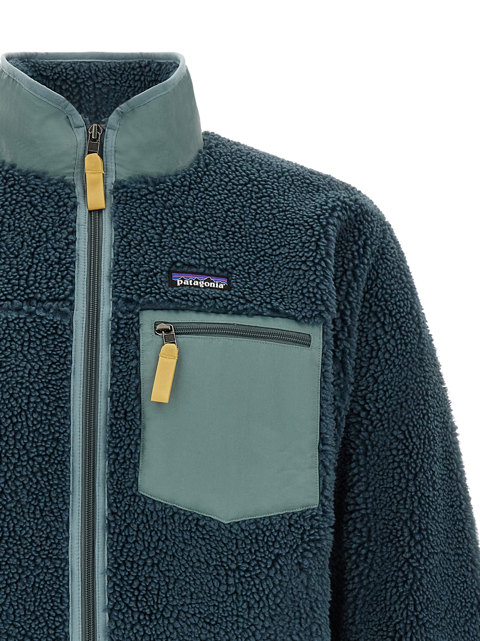 Blue Polyester Shell Jacket
