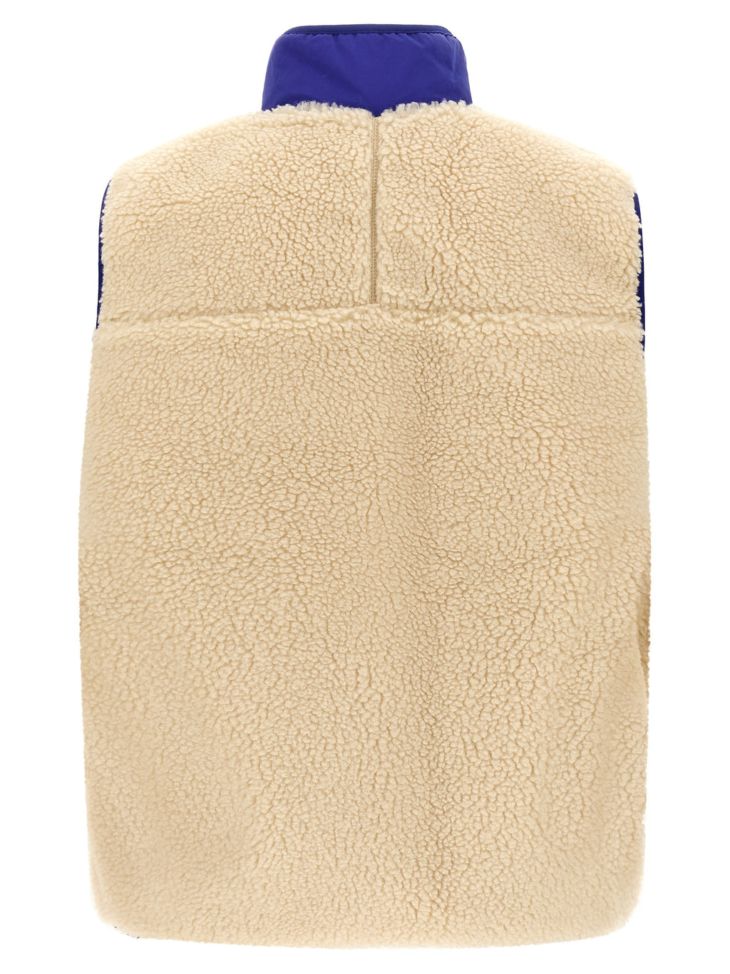 Beige Polyester Sleeveless Jacket