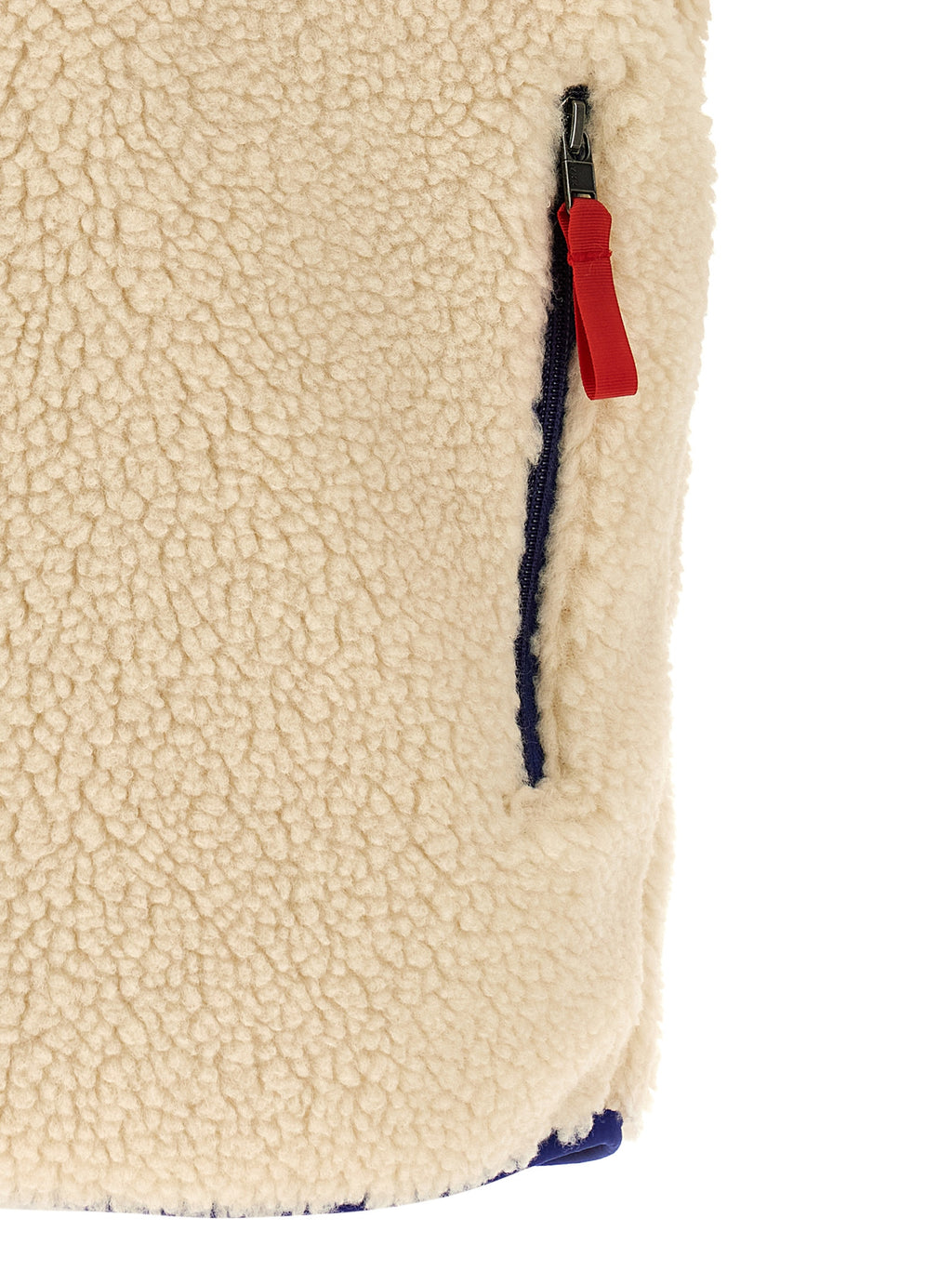 Beige Polyester Sleeveless Jacket