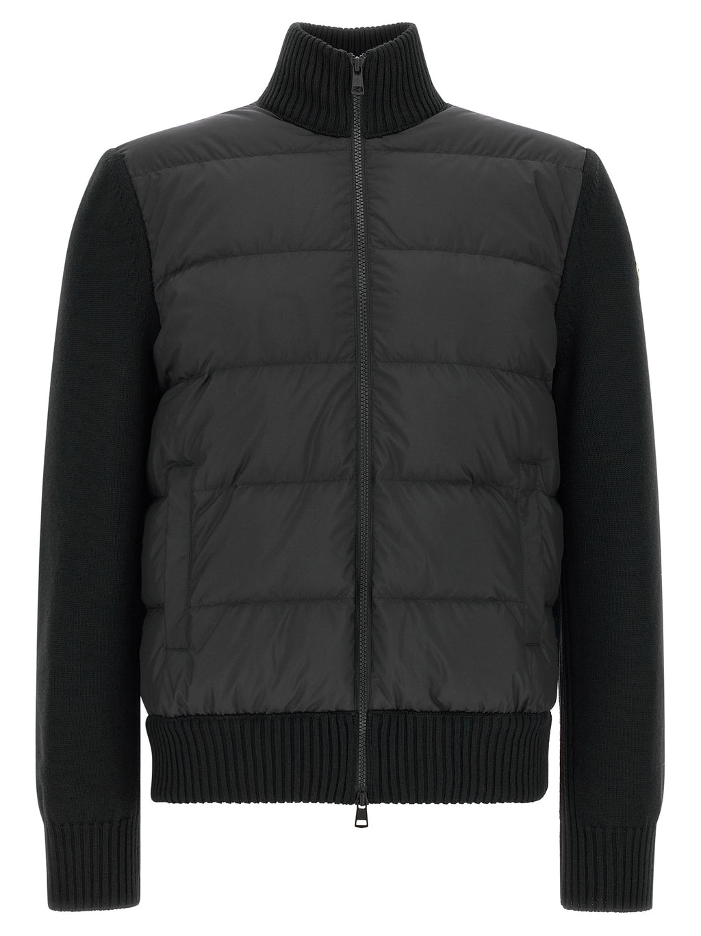 Black Polyester Cardigan