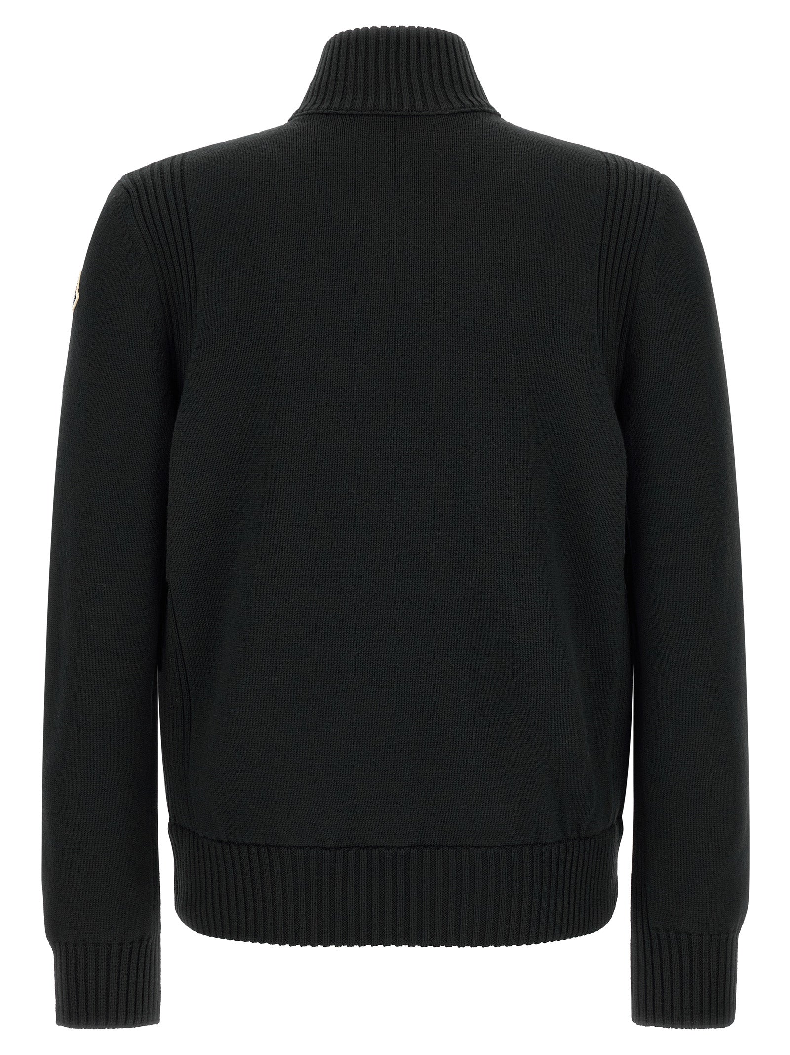 Black Polyester Cardigan