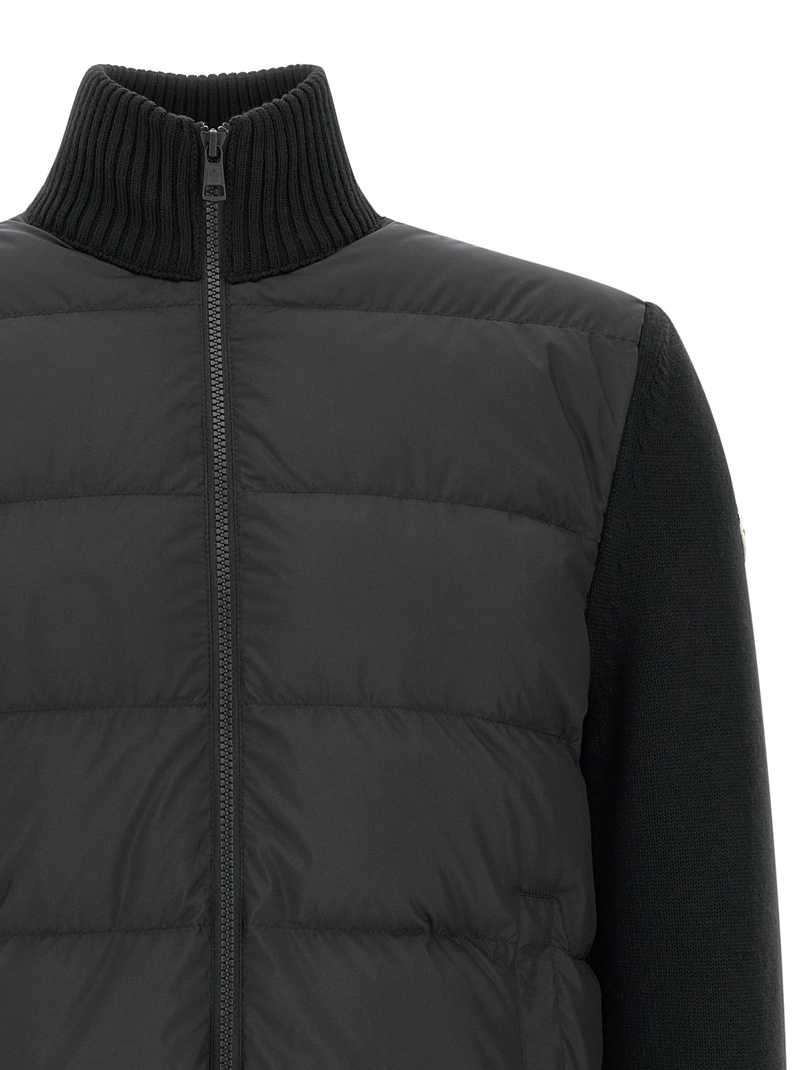 Black Polyester Cardigan