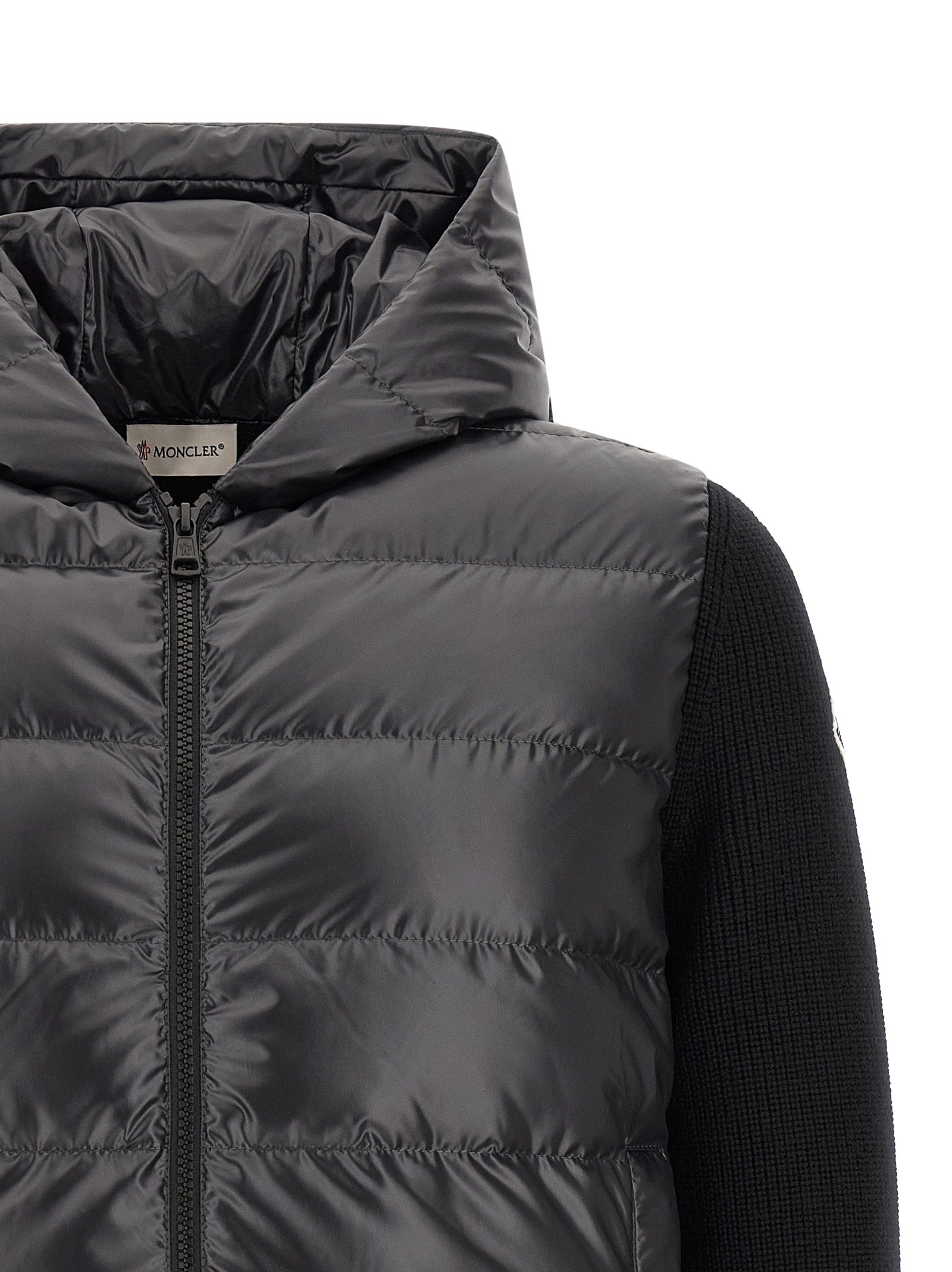 Black Polyester Cardigan