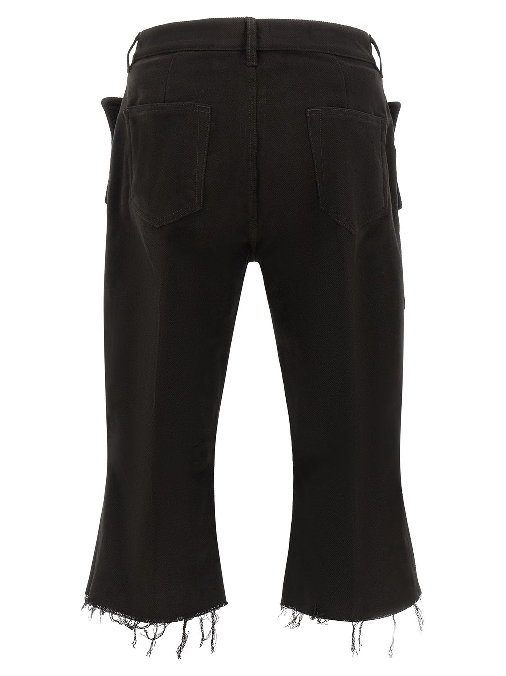 Black Cotton Cargo Pants
