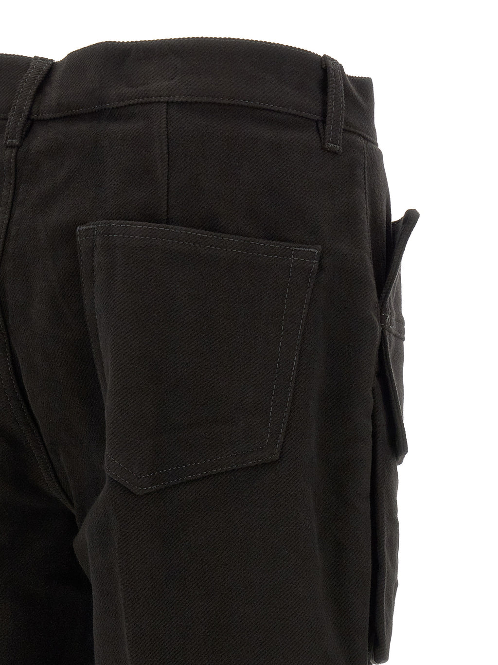 Black Cotton Cargo Pants